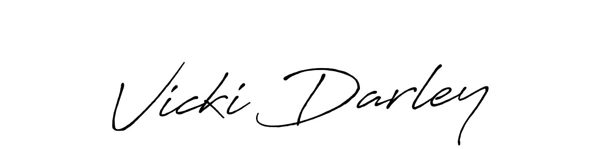 How to Draw Vicki Darley signature style? Antro_Vectra_Bolder is a latest design signature styles for name Vicki Darley. Vicki Darley signature style 7 images and pictures png