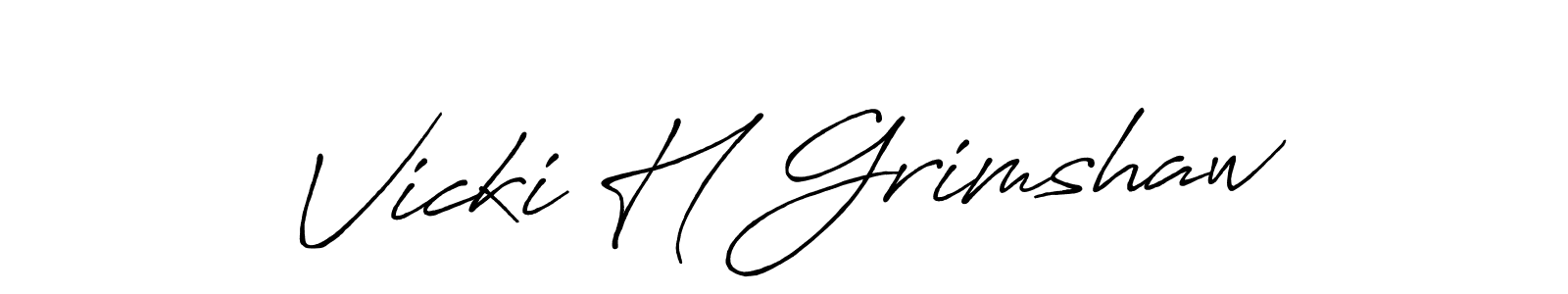 Make a short Vicki H Grimshaw signature style. Manage your documents anywhere anytime using Antro_Vectra_Bolder. Create and add eSignatures, submit forms, share and send files easily. Vicki H Grimshaw signature style 7 images and pictures png