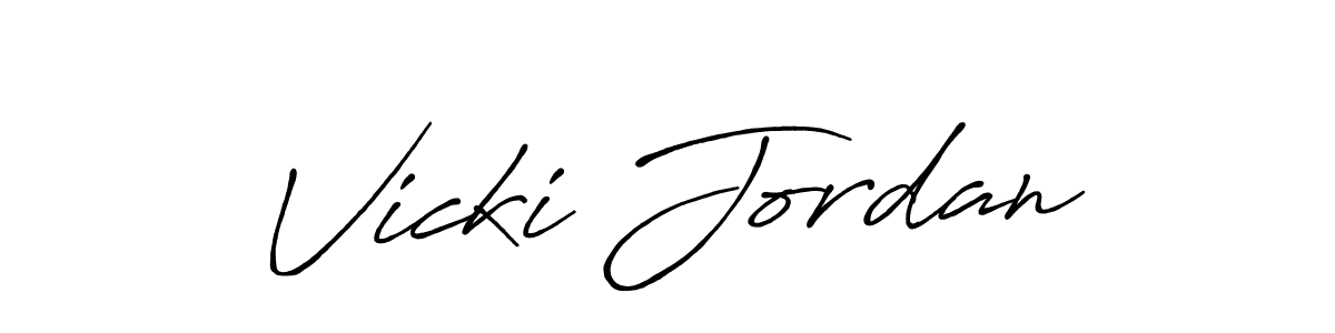 Make a short Vicki Jordan signature style. Manage your documents anywhere anytime using Antro_Vectra_Bolder. Create and add eSignatures, submit forms, share and send files easily. Vicki Jordan signature style 7 images and pictures png