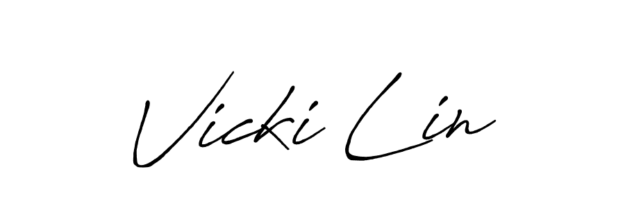 It looks lik you need a new signature style for name Vicki Lin. Design unique handwritten (Antro_Vectra_Bolder) signature with our free signature maker in just a few clicks. Vicki Lin signature style 7 images and pictures png