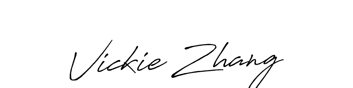 This is the best signature style for the Vickie Zhang name. Also you like these signature font (Antro_Vectra_Bolder). Mix name signature. Vickie Zhang signature style 7 images and pictures png