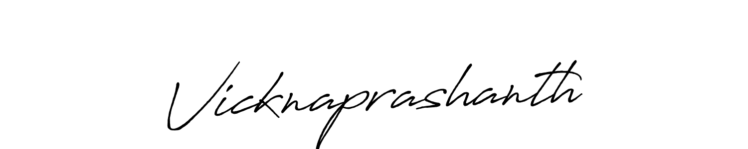 How to Draw Vicknaprashanth signature style? Antro_Vectra_Bolder is a latest design signature styles for name Vicknaprashanth. Vicknaprashanth signature style 7 images and pictures png