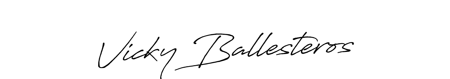 Make a beautiful signature design for name Vicky Ballesteros. Use this online signature maker to create a handwritten signature for free. Vicky Ballesteros signature style 7 images and pictures png