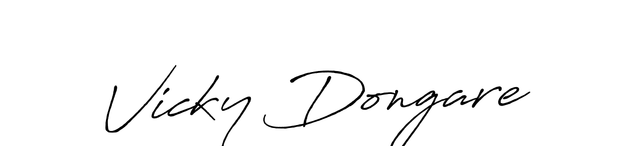 Similarly Antro_Vectra_Bolder is the best handwritten signature design. Signature creator online .You can use it as an online autograph creator for name Vicky Dongare. Vicky Dongare signature style 7 images and pictures png