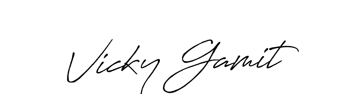 It looks lik you need a new signature style for name Vicky Gamit. Design unique handwritten (Antro_Vectra_Bolder) signature with our free signature maker in just a few clicks. Vicky Gamit signature style 7 images and pictures png