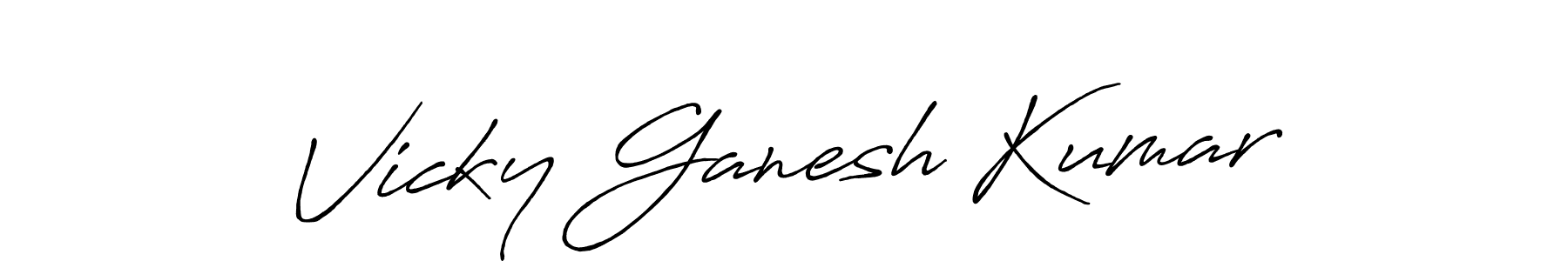 Make a beautiful signature design for name Vicky Ganesh Kumar. Use this online signature maker to create a handwritten signature for free. Vicky Ganesh Kumar signature style 7 images and pictures png