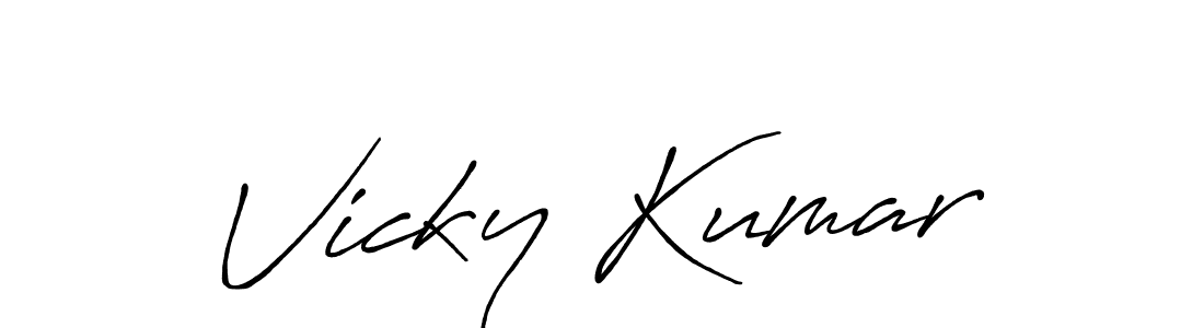 It looks lik you need a new signature style for name Vicky Kumar. Design unique handwritten (Antro_Vectra_Bolder) signature with our free signature maker in just a few clicks. Vicky Kumar signature style 7 images and pictures png