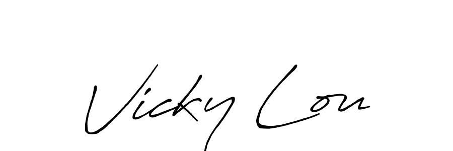 Here are the top 10 professional signature styles for the name Vicky Lou. These are the best autograph styles you can use for your name. Vicky Lou signature style 7 images and pictures png