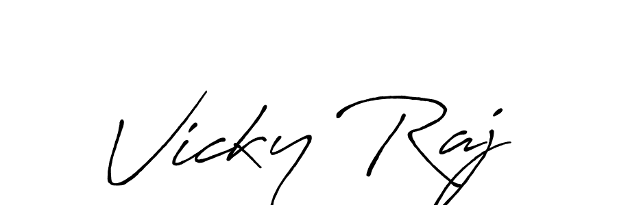 if you are searching for the best signature style for your name Vicky Raj. so please give up your signature search. here we have designed multiple signature styles  using Antro_Vectra_Bolder. Vicky Raj signature style 7 images and pictures png