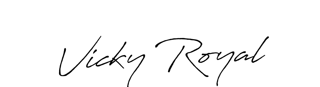 Once you've used our free online signature maker to create your best signature Antro_Vectra_Bolder style, it's time to enjoy all of the benefits that Vicky Royal name signing documents. Vicky Royal signature style 7 images and pictures png