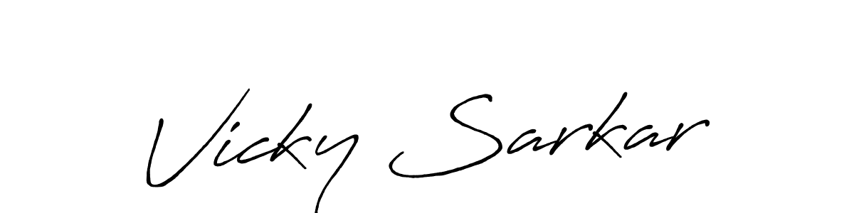 You should practise on your own different ways (Antro_Vectra_Bolder) to write your name (Vicky Sarkar) in signature. don't let someone else do it for you. Vicky Sarkar signature style 7 images and pictures png