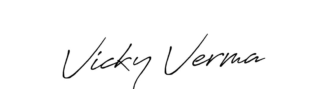 Once you've used our free online signature maker to create your best signature Antro_Vectra_Bolder style, it's time to enjoy all of the benefits that Vicky Verma name signing documents. Vicky Verma signature style 7 images and pictures png