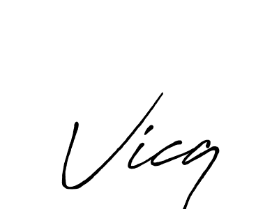 Best and Professional Signature Style for Vicq. Antro_Vectra_Bolder Best Signature Style Collection. Vicq signature style 7 images and pictures png