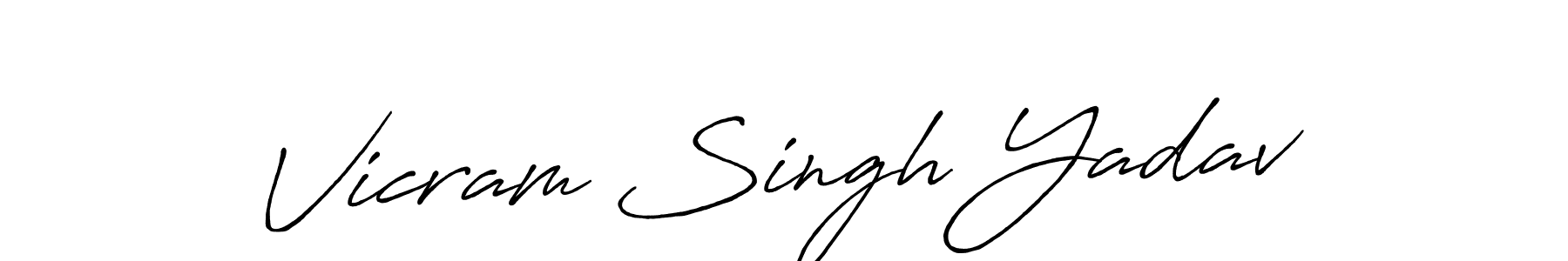 Also You can easily find your signature by using the search form. We will create Vicram Singh Yadav name handwritten signature images for you free of cost using Antro_Vectra_Bolder sign style. Vicram Singh Yadav signature style 7 images and pictures png