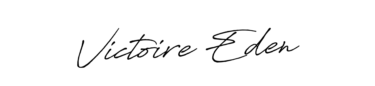 The best way (Antro_Vectra_Bolder) to make a short signature is to pick only two or three words in your name. The name Victoire Eden include a total of six letters. For converting this name. Victoire Eden signature style 7 images and pictures png