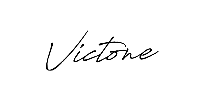 Create a beautiful signature design for name Victone. With this signature (Antro_Vectra_Bolder) fonts, you can make a handwritten signature for free. Victone signature style 7 images and pictures png