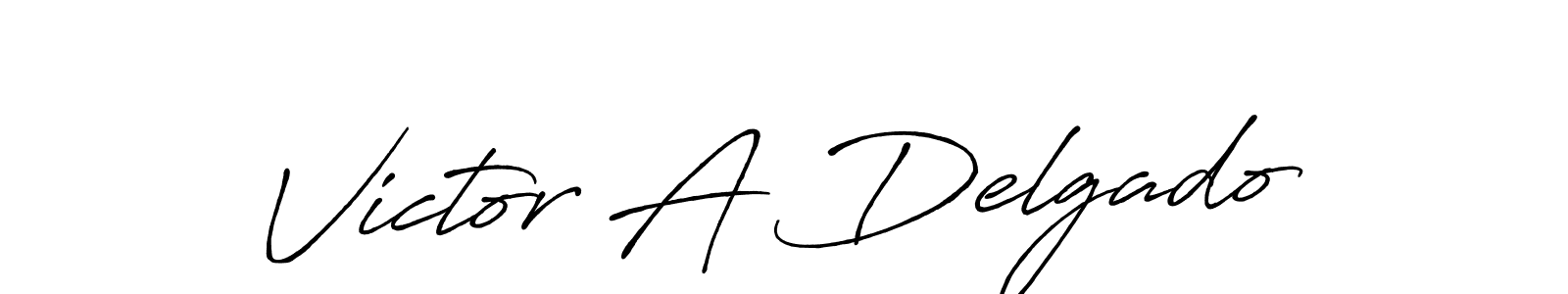 Use a signature maker to create a handwritten signature online. With this signature software, you can design (Antro_Vectra_Bolder) your own signature for name Victor A Delgado. Victor A Delgado signature style 7 images and pictures png