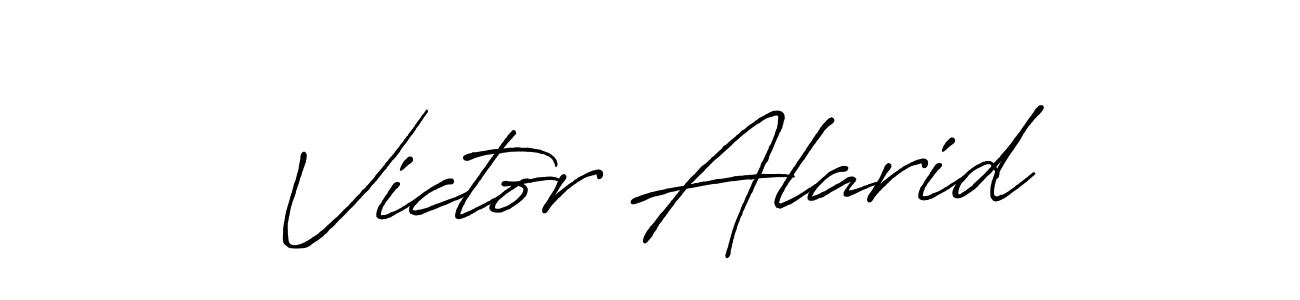 You should practise on your own different ways (Antro_Vectra_Bolder) to write your name (Victor Alarid) in signature. don't let someone else do it for you. Victor Alarid signature style 7 images and pictures png