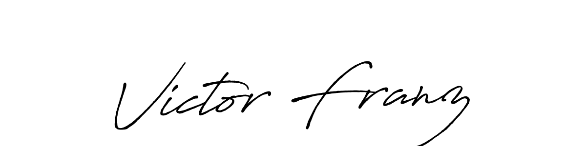 Victor Franz stylish signature style. Best Handwritten Sign (Antro_Vectra_Bolder) for my name. Handwritten Signature Collection Ideas for my name Victor Franz. Victor Franz signature style 7 images and pictures png