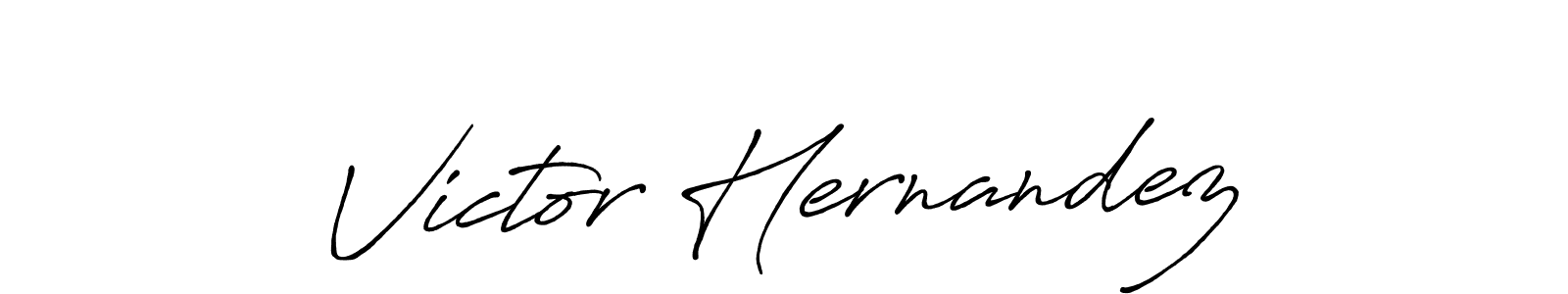 Create a beautiful signature design for name Victor Hernandez. With this signature (Antro_Vectra_Bolder) fonts, you can make a handwritten signature for free. Victor Hernandez signature style 7 images and pictures png