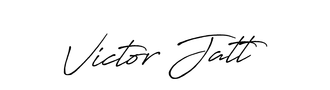 How to make Victor Jatt name signature. Use Antro_Vectra_Bolder style for creating short signs online. This is the latest handwritten sign. Victor Jatt signature style 7 images and pictures png