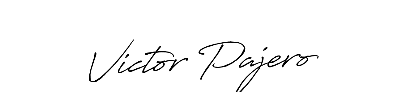 Make a beautiful signature design for name Victor Pajero. With this signature (Antro_Vectra_Bolder) style, you can create a handwritten signature for free. Victor Pajero signature style 7 images and pictures png