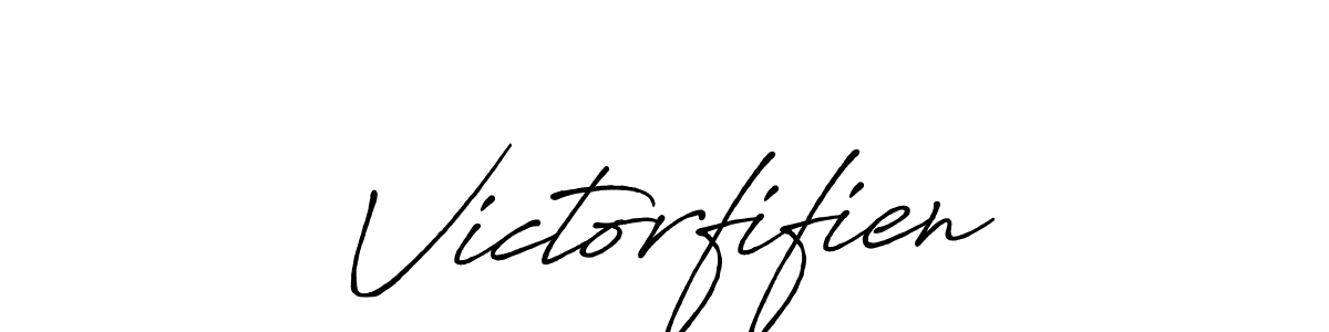 Make a beautiful signature design for name Victorfifien. With this signature (Antro_Vectra_Bolder) style, you can create a handwritten signature for free. Victorfifien signature style 7 images and pictures png