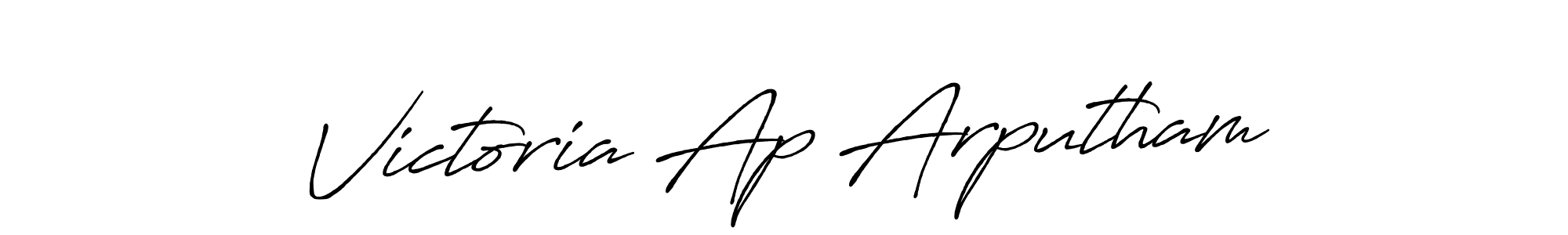Design your own signature with our free online signature maker. With this signature software, you can create a handwritten (Antro_Vectra_Bolder) signature for name Victoria Ap Arputham. Victoria Ap Arputham signature style 7 images and pictures png