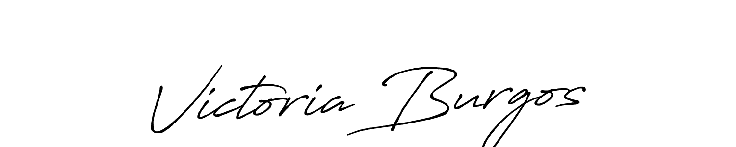 How to make Victoria Burgos name signature. Use Antro_Vectra_Bolder style for creating short signs online. This is the latest handwritten sign. Victoria Burgos signature style 7 images and pictures png