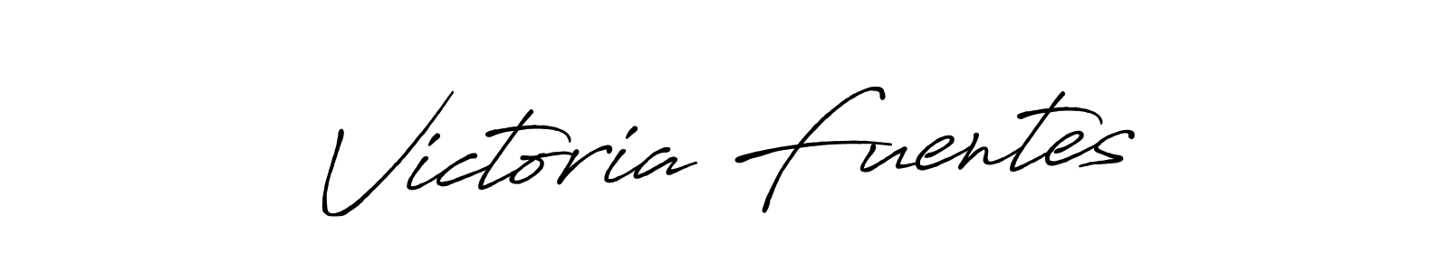 Create a beautiful signature design for name Victoria Fuentes. With this signature (Antro_Vectra_Bolder) fonts, you can make a handwritten signature for free. Victoria Fuentes signature style 7 images and pictures png