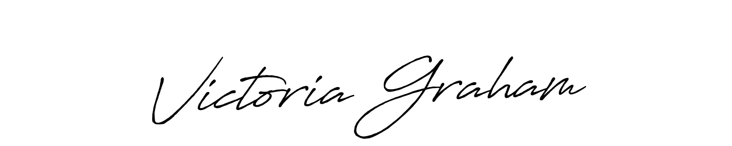 Victoria Graham stylish signature style. Best Handwritten Sign (Antro_Vectra_Bolder) for my name. Handwritten Signature Collection Ideas for my name Victoria Graham. Victoria Graham signature style 7 images and pictures png