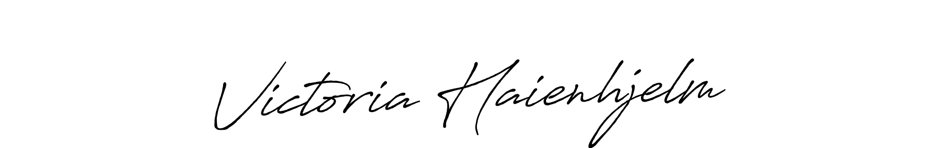 Design your own signature with our free online signature maker. With this signature software, you can create a handwritten (Antro_Vectra_Bolder) signature for name Victoria Haienhjelm. Victoria Haienhjelm signature style 7 images and pictures png