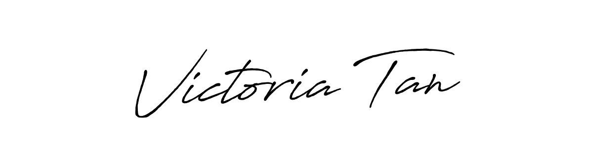 Create a beautiful signature design for name Victoria Tan. With this signature (Antro_Vectra_Bolder) fonts, you can make a handwritten signature for free. Victoria Tan signature style 7 images and pictures png