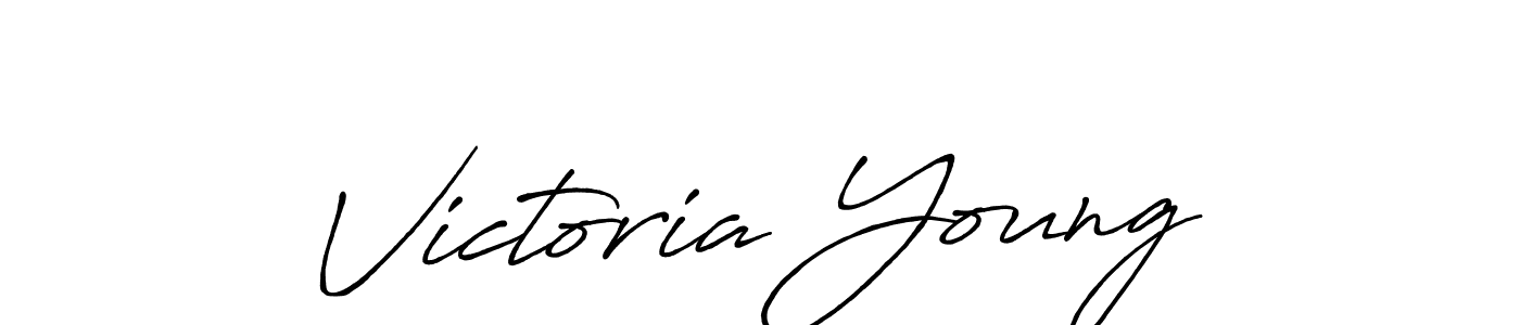 Design your own signature with our free online signature maker. With this signature software, you can create a handwritten (Antro_Vectra_Bolder) signature for name Victoria Young. Victoria Young signature style 7 images and pictures png