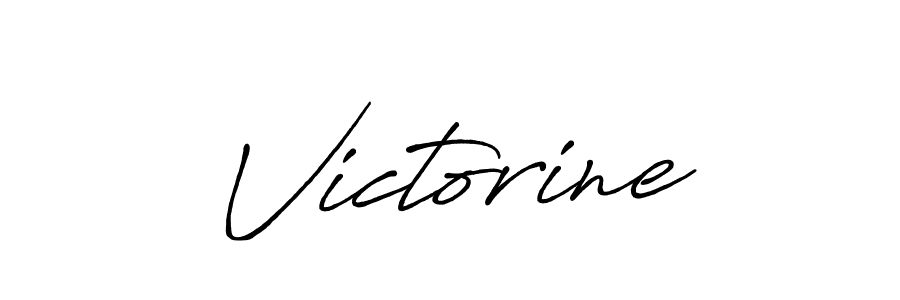 Use a signature maker to create a handwritten signature online. With this signature software, you can design (Antro_Vectra_Bolder) your own signature for name Victorine. Victorine signature style 7 images and pictures png