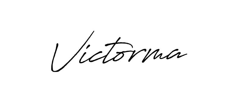 Victorma stylish signature style. Best Handwritten Sign (Antro_Vectra_Bolder) for my name. Handwritten Signature Collection Ideas for my name Victorma. Victorma signature style 7 images and pictures png