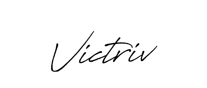 Make a beautiful signature design for name Victriv. With this signature (Antro_Vectra_Bolder) style, you can create a handwritten signature for free. Victriv signature style 7 images and pictures png
