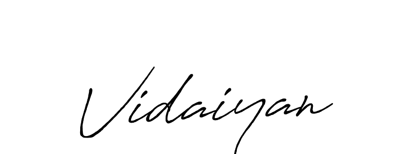 Make a beautiful signature design for name Vidaiyan. Use this online signature maker to create a handwritten signature for free. Vidaiyan signature style 7 images and pictures png