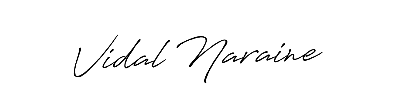 Make a beautiful signature design for name Vidal Naraine. Use this online signature maker to create a handwritten signature for free. Vidal Naraine signature style 7 images and pictures png