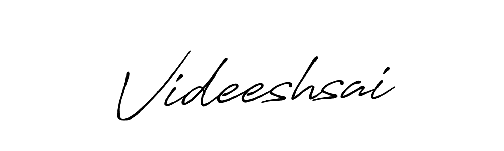 How to make Videeshsai signature? Antro_Vectra_Bolder is a professional autograph style. Create handwritten signature for Videeshsai name. Videeshsai signature style 7 images and pictures png