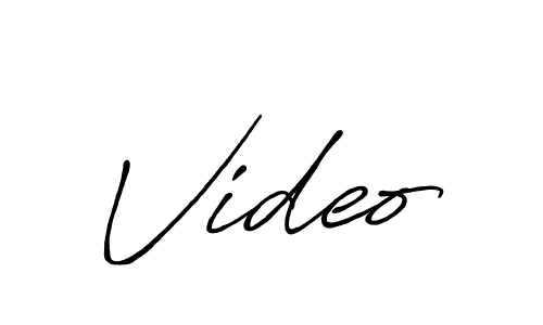 Design your own signature with our free online signature maker. With this signature software, you can create a handwritten (Antro_Vectra_Bolder) signature for name Video. Video signature style 7 images and pictures png