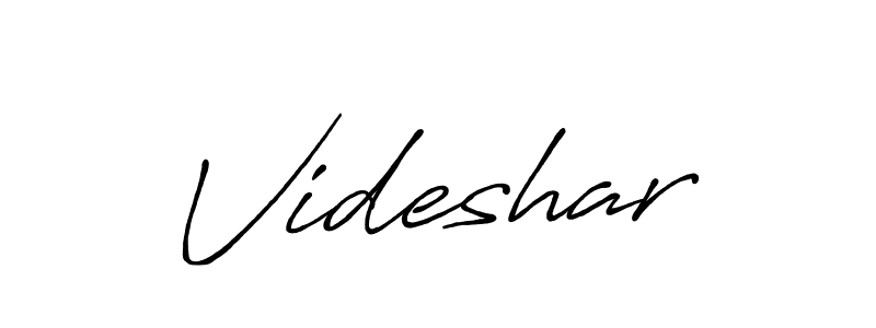 Create a beautiful signature design for name Videshar. With this signature (Antro_Vectra_Bolder) fonts, you can make a handwritten signature for free. Videshar signature style 7 images and pictures png