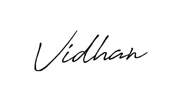 How to make Vidhan signature? Antro_Vectra_Bolder is a professional autograph style. Create handwritten signature for Vidhan name. Vidhan signature style 7 images and pictures png
