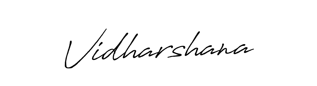 Use a signature maker to create a handwritten signature online. With this signature software, you can design (Antro_Vectra_Bolder) your own signature for name Vidharshana. Vidharshana signature style 7 images and pictures png