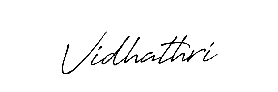 Design your own signature with our free online signature maker. With this signature software, you can create a handwritten (Antro_Vectra_Bolder) signature for name Vidhathri. Vidhathri signature style 7 images and pictures png