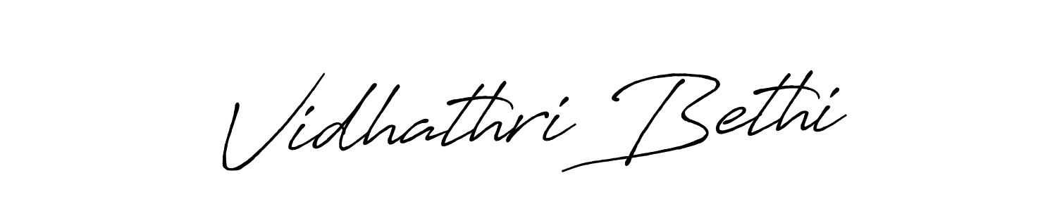 Make a short Vidhathri Bethi signature style. Manage your documents anywhere anytime using Antro_Vectra_Bolder. Create and add eSignatures, submit forms, share and send files easily. Vidhathri Bethi signature style 7 images and pictures png