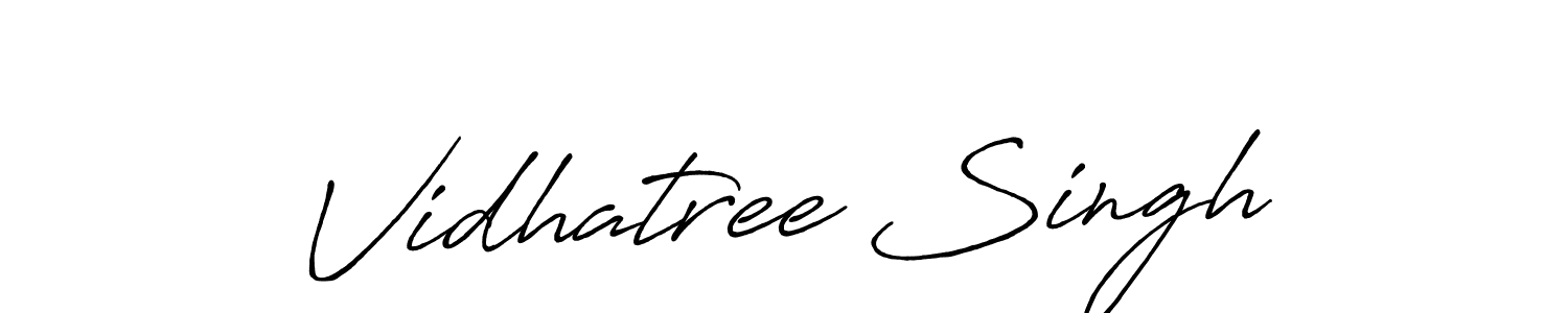 Also we have Vidhatree Singh name is the best signature style. Create professional handwritten signature collection using Antro_Vectra_Bolder autograph style. Vidhatree Singh signature style 7 images and pictures png
