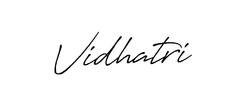 Use a signature maker to create a handwritten signature online. With this signature software, you can design (Antro_Vectra_Bolder) your own signature for name Vidhatri. Vidhatri signature style 7 images and pictures png