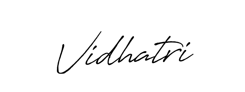 Use a signature maker to create a handwritten signature online. With this signature software, you can design (Antro_Vectra_Bolder) your own signature for name Vidhatri. Vidhatri signature style 7 images and pictures png