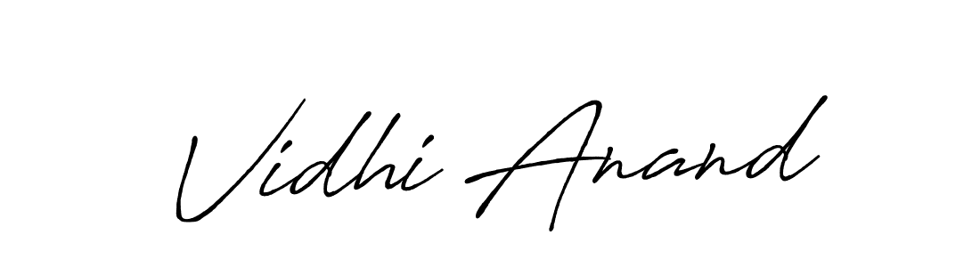 if you are searching for the best signature style for your name Vidhi Anand. so please give up your signature search. here we have designed multiple signature styles  using Antro_Vectra_Bolder. Vidhi Anand signature style 7 images and pictures png